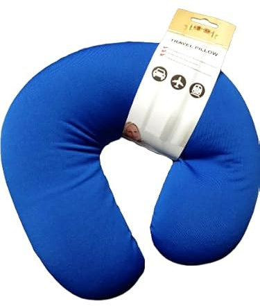 CELINO making your day Ergonomic Neck Pillow Head Support Soft Cushion Micro Bead Travel Office - BLUE