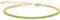 VIVILE Gold Fußkettchen für Damen Silber 925,Tennis Fußkette,Fusskettchen,Edelstahl Fusskette,Fussketten für Frauen,Women's Anklets,Ankle Bracelet,Geschenk zum Geburtstag,9.5in+2in,2MM CZ,Grün