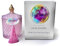 Delrevés Sakura Whispers Große Luxus-Duftkerze, Soja-Kerze mit Holzdocht, +50 Stunden Brenndauer, Duft Kirschblüte und Reismilch, Geschenk für Frauen