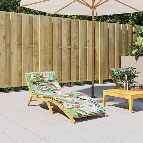 Homgoday Sonnenliegen-Auflage Polsterauflage Auflage Liegenauflage Gartenstuhlauflage Auflage für Sonnenliege Liegestuhl Gartenliege Strandliege Mehrfarbig 180x60x3 cm Oxford-Gewebe
