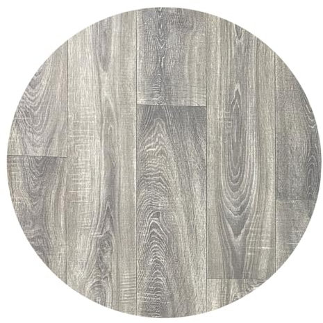 Alfombra Vinílica efecto parquet Cocina Salón - Varios Tamaños - (Textura Madera Nogal redonda 100 cm D) , Lavable Antideslizante , revestimiento suelo y Resistente Salon baño hogar Cocina Pasillo