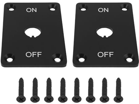 Be In Your Mind 2Pcs Toggle Switch Panel ON-OFF Bracket Mounting Holes 12mm with Screws Aluminum Alloy for Most Caravan Marine Boat Car Trailer RV