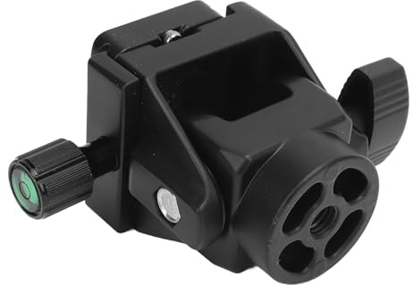 Kamera Tilt Head, Aluminiumlegierungstativkopf mit Schnellfreisetzplatte, Pan Tilt Head ± 90 ° Neigung, Bis zu 10 Kg Last für Vogelbeobachtungsfotografie, Benutzerfreundliches