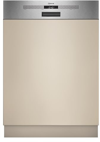 NEFF N 50 Geschirrspüler Teilintegrierbar 60 cm, S145HCS03E, Made in Germany, Flex 1-Korbsystem für einfaches Beladen, Chef 70 °C, Programme-Download, Leiser Betrieb, AquaStop | Made in Germany, Flex 1 Korbsystem und Besteckschublade für mehr Platz, Smart Start für optimale Startzeit, Chef 70°C