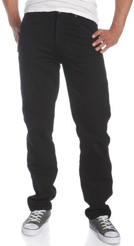 Wrangler Jean Bootcut Rugged Wear Classic Fit pour Homme Coupe Classique, Noir, 36W / 30L