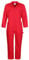 Castle Clothing 366 Overall, mit Reißverschluss vorne, Blau, 38 Inch, rot