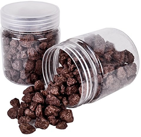 Dadeldo Steine Deko Granulat grob 300g Weiss Streudeko Rocks Nuggets (Braun)
