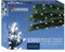 The Christmas Workshop 86330 1000 Bright White LED Chaser Christmas Lights / Indoor or Outdoor Fairy Lights / 69.9 Metres / 8 Light Modes / Great For Christmas, Weddings & Gardens