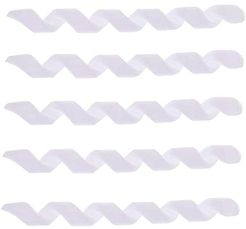 POFET 5pcs Bike Brake Shift Housing Covers Frame Protector Rubber Bicycle Cable Sleeve - White