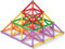 34 Stück Magnetische Bausteine, Spielzeug, Magnet Lernspielzeug, Magnetblöcke, Stapelspielzeug-Set für Kinder und Erwachsene, ungiftiges Bauspielzeug, 3D-Puzzle mit Aufbewahrungstasche