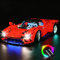 LocoLee Led Licht Set Kompatibel mit LEGO Ferrari Daytona SP3, Led Beleuchtungs Set Compatible with LEGO 42143 Technic Ferrari Daytona - Nur Lichter-Set, Kein Modell-Modell (Fernbedienung Version)
