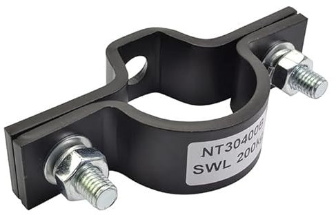 Lighting Bar Fixing Clamp For Suspending 48-50mm Tube - Black Finish