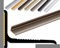 (9,49EUR/m) NALine Abschlussprofil | 22 x 15 x 900 mm | bronze eloxiert | Innenwinkel Treppenbelag | Bodentiefe Fenster oder Balkon Abschluss | Sockelprofil | Wandabschlussleiste