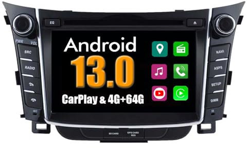 RoverOne Sistema Android Autoradio GPS para Hyundai I30 2011 2012 2013 con Navegación Estéreo Multimedia Bluetooth DVD USB Mirror Link