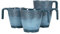 Gimex Kaffeebecher/Mug/Kaffee-Pott - Stone Line Dunkelblau, Set 4 Stück