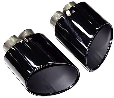 Endrohrblenden Für RS3 RS4 RS4 RS5 RS6 Doppelte innere Auspuffspitze Edelstahl-Schalldämpfer-Endrohr Auspuffblende Blenden