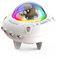 Petit Haut-Parleur Bluetooth Mignon, Haut-Parleur sans Fil Ours avec Lumières Rythmiques Multicolores RVB, Forme de Vaisseau Spatial Mignon pour la Décoration de Chambre Kawaii,