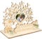 LOHAME Geldgeschenk Hochzeit Holz Geldbaum Geschenk Lebensbaum Tischdeko Hochzeitsbaum Kreative Hochzeitsdeko mit Herzlichen Glückwunsch Geld Hochzeitsgeschenke für Brautpaar Frauen Männer
