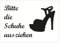 Indigos UG Aufkleber Bitte die Schuhe ausziehen - 210x148 - Hotel, Firma, Schutz, KITA, Arzt, Praxis, Wohnung - Sicherheit - Warnung