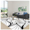 CLXRZM Wohnzimmer Teppich Moderner, 160x230cm Schlafzimmer rutschfest Teppiche, Waschbarer Weich Teppich für Arbeitszimmer, Küche und Büro