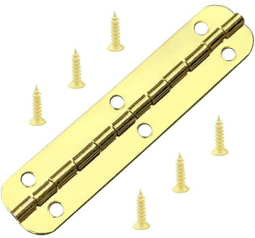 20 PCS Mini Extended Hinges for Small Boxes with Screws