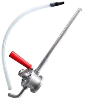 Advokingtap Aluminum Alloy Hand Crank Rotary Pump For Fuel Oil Gas Transfer 55 Gallon Drum With Adjustable Adapter