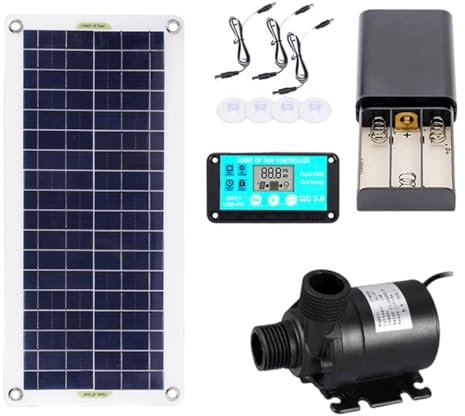 Pompa per fontane solari con pannello da 100 W, batteria integrata per giardini all'aperto, stagno, uso quotidiano casual