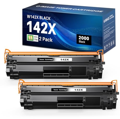 142X W1420X Tonerkartusche (Mit Chip) Kompatibel für HP 142A 142X Toner | Kompatible mit HP für Laserjet MFP M140W Toner M140w M140we M110we M139w M139we Toner (2 Schwarz )
