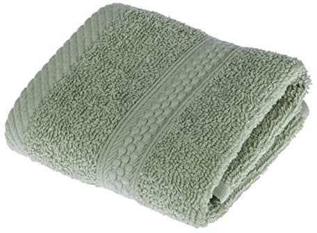 Homescapes Flauschiges Premium Frottee Gästetuch ca. 30 x 30 cm Gästehandtuch aus 100% Reiner Baumwolle, lind grün