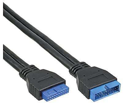InLine 33448I USB 3.0 Verlängerung intern, Pfostenanschluss Stecker auf Buchse, 0,35m