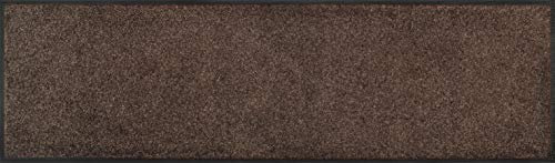 wash+dry Fußmatte Brown 35x120cm, innen und außen, waschbar