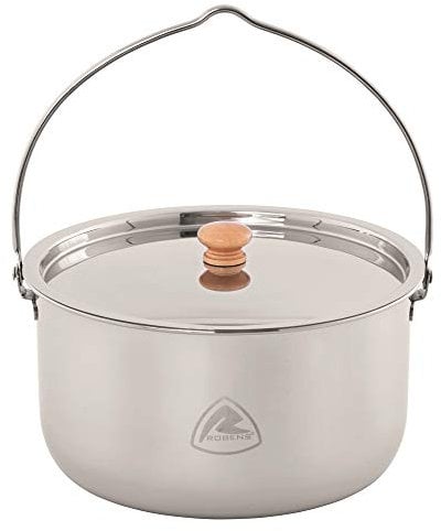Robens Ottawa 4 L Camping Topf Edelstahl mit Deckel - Camping Kochgeschirr