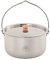 Robens Ottawa 4 L Camping Topf Edelstahl mit Deckel - Camping Kochgeschirr