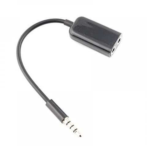 Mr. Gadget's Solutions Earphone/Headphone 3.5mm Audio Splitter/Divider – Black