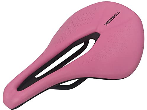 YouLpoet Seggiolino Bici MTB Sella Comoda Sella per Biciclette per Uomini Donne, seggiolino per Biciclette Adatto MTB Mountain Bike Road Bike Bike Bike,Rosa