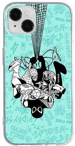 ERT GROUP mobile phone case for Iphone 14 original and officially Licensed Marvel pattern Spider Man 043 optimally adapted to the shape of the mobile phone, case made of TPU