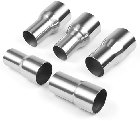 Auspuffrohr-Adapter Edelstahl Anschlussrohr für Auspuffverbinder Reduzierstück Dilatator Modifikation von Autoauspuffrohren (60mm-66mm)