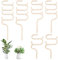 OLYCRAFT 6 Stück 3 Stile Holzpflanzengitter Streifenförmiges Holzgitter Für Topfpflanzen Kleines Zimmerpflanzengitter Holzrankenpflanzenstütze Für Kletterpflanzen Topfpflanzenstütze
