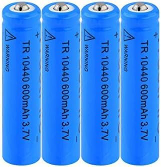 10440 Batteries Au Lithium Rechargeables. Batteries Li ION 3.7 V 600 MAh pour Le Contrôle De La Lampe De Poche.4 Pièces