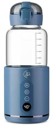 Chauffe Biberon Nomade et Portable, Chauffe Biberon Voiture pour Mères, Chauffe Rapide, Chauffe-Lait BPA Gratuit, Chauffage Rapide et Recharge Rapide - MyBabyBottle Bleu