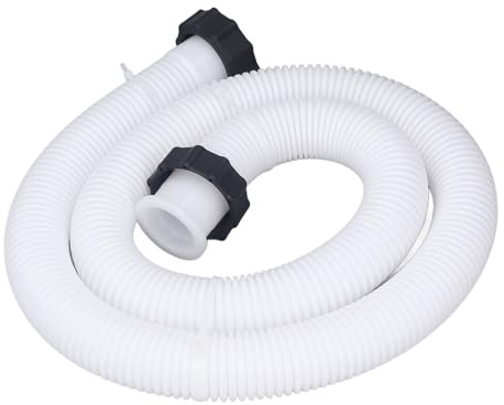 Poolschlauch, PE, 1,5 Zoll Durchmesser, Poolpumpen-Ersatzschlauch für Oberirdische Pools, weiß (1,5 m)