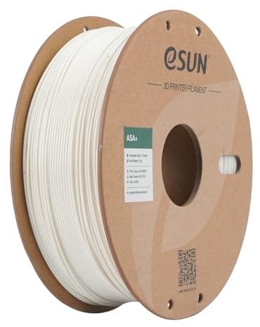 eSUN ASA+ Filament 1.75mm, Wetterbeständiges 3D Drucker Filament, 1KG Spule (2.2 LBS) 3D Druck Materialien für 3D Drucker, Warmes Weiß