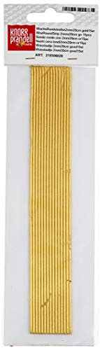 KnorrPrandell 8306028 Wachsstreifen, 2 mm/20 cm, gold