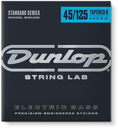 JIM DUNLOP - DBN45125T - Bass-Saiten - Nickel Wound Bass Guitar Nickel Tapered 5 Saiten 45-125