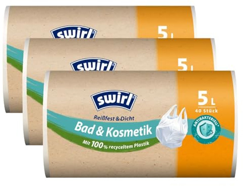 3x Swirl Tragegriff M??llbeutel 5L (40 stk./Rolle)
