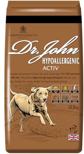 Dr John Gilbertson & Page Wheat-Free Hypoallergenic Lamb with Rice Dry Dog Food - Complete Nutrition for Adult and Senior Dogs with Sensitive Digestion - 4kg Bag