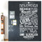 Grandora Wandtattoo Spruch Familienregeln I orange (BxH) 48 x 100 cm I Regel Familie Wohnzimmer Flur Sticker Aufkleber Wandaufkleber Wandsticker W5498