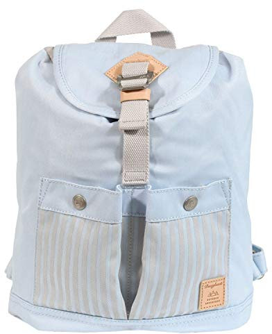 Doughnut Montana Mini Stripes Rucksack Unisex 10L mit Tablet-Fach I ideal als Leichter Reise- oder City-Rucksack I Travel Rucksack funktionell & handgefertigt I Daypack in Stone x Blue Lotus