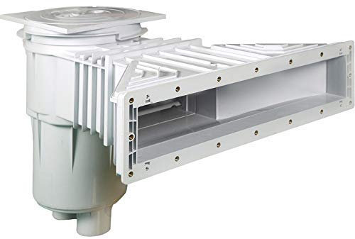 well2wellness® Slim-Line Pool Skimmer ABS 17,5 L - Kunststoff Skimmer für Folienbecken + Fertigbecken (0254)