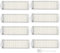 Sweet D Filtros de Recambios Compatible con Conga 3490 Robot Aspirador, 8 Pzs
